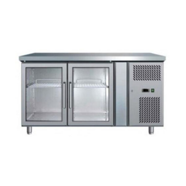 UNDER COUNTER CHILLER GLASS 2 DOOR