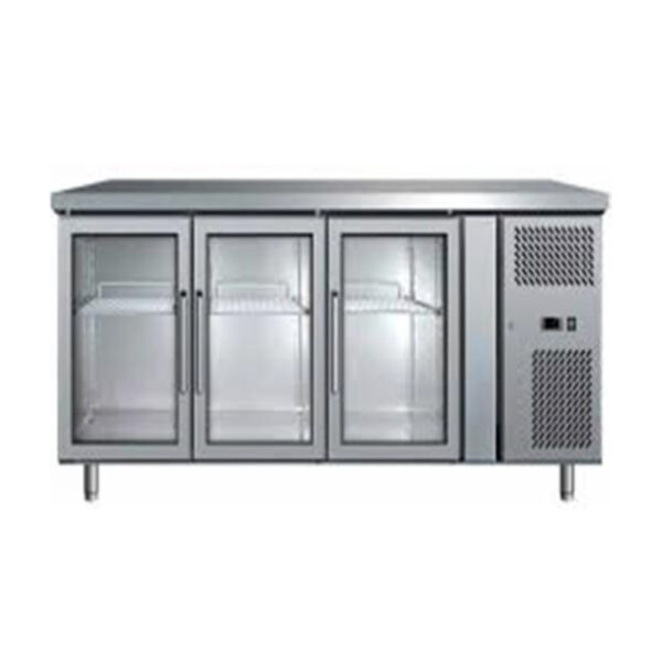 UNDER COUNTER CHILLER GLASS 3 DOOR